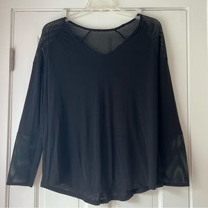 LIVI (Lane Bryant) Black Active Long Sleeve Top 18/20